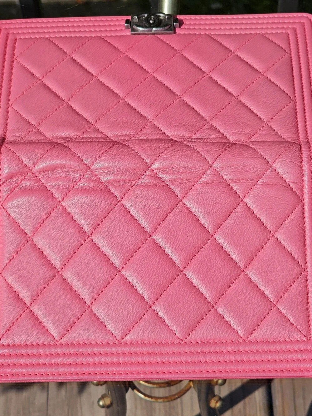 Chanel Long Boy Wallet In Bubble Gum Pink
